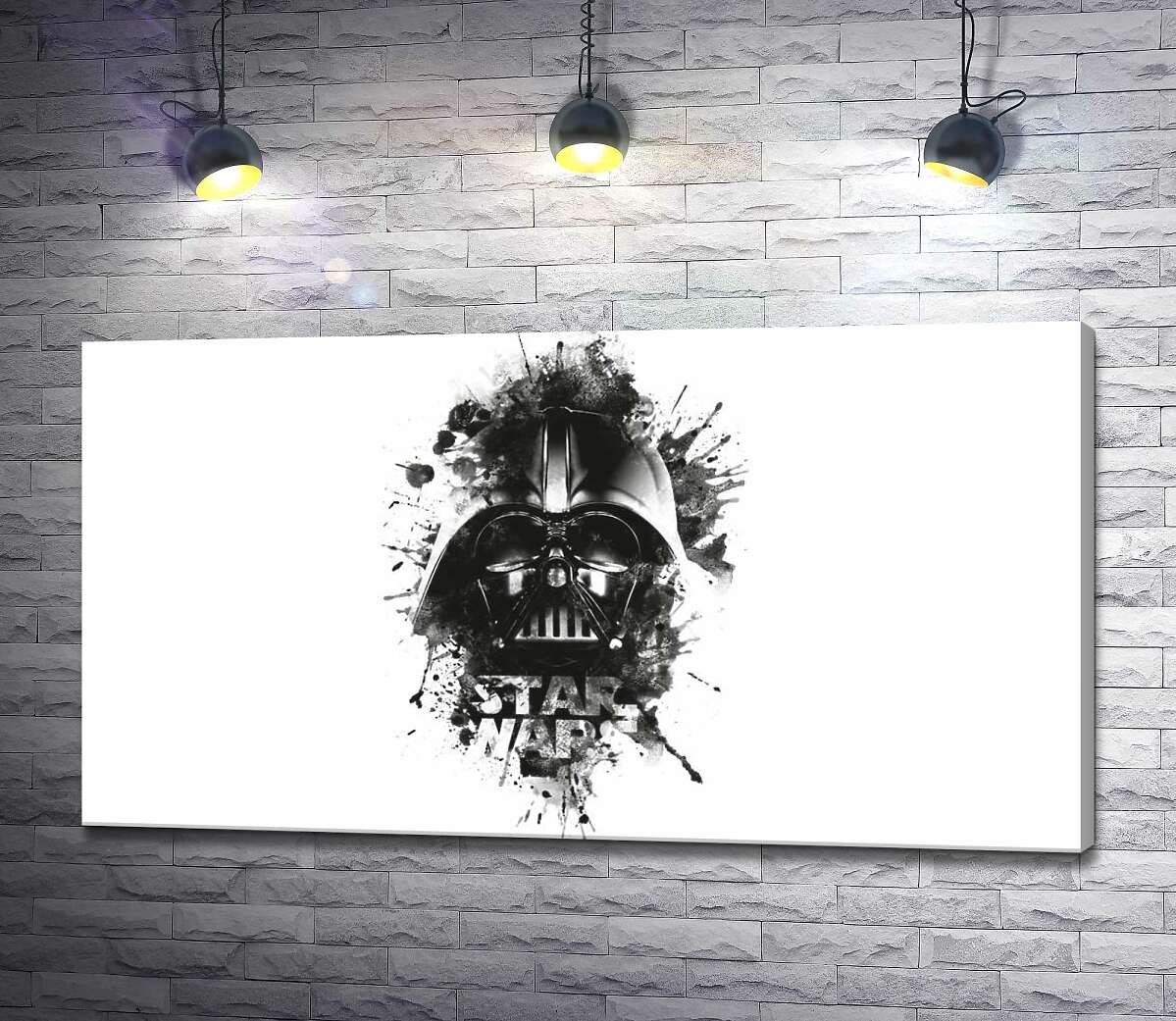 картина Дарт Вейдер (Darth Vader) на постері до фільму "Зоряні війни" (Star Wars)