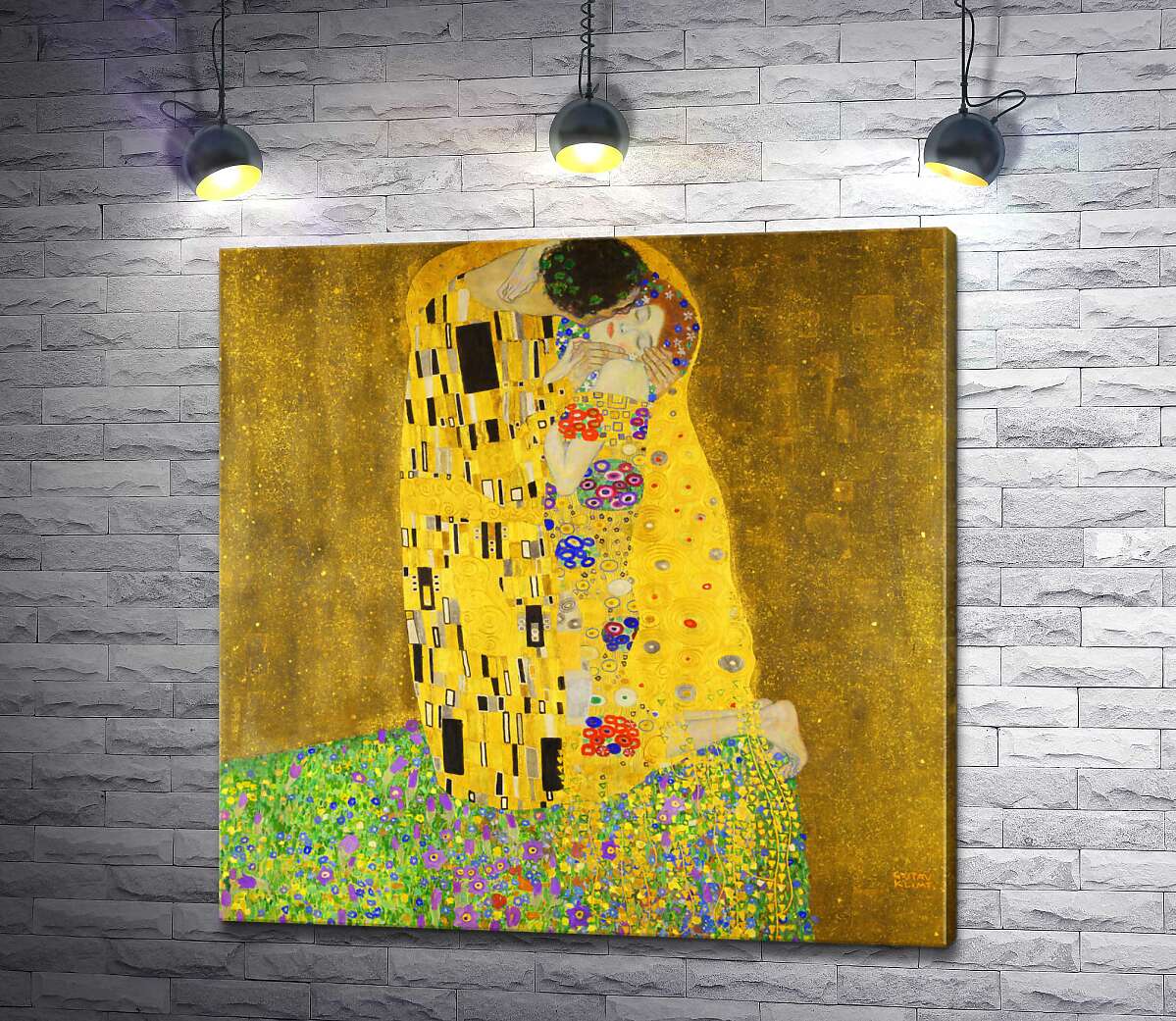 картина Поцелуй (Der Kuss) – Густав Климт (Gustav Klimt)