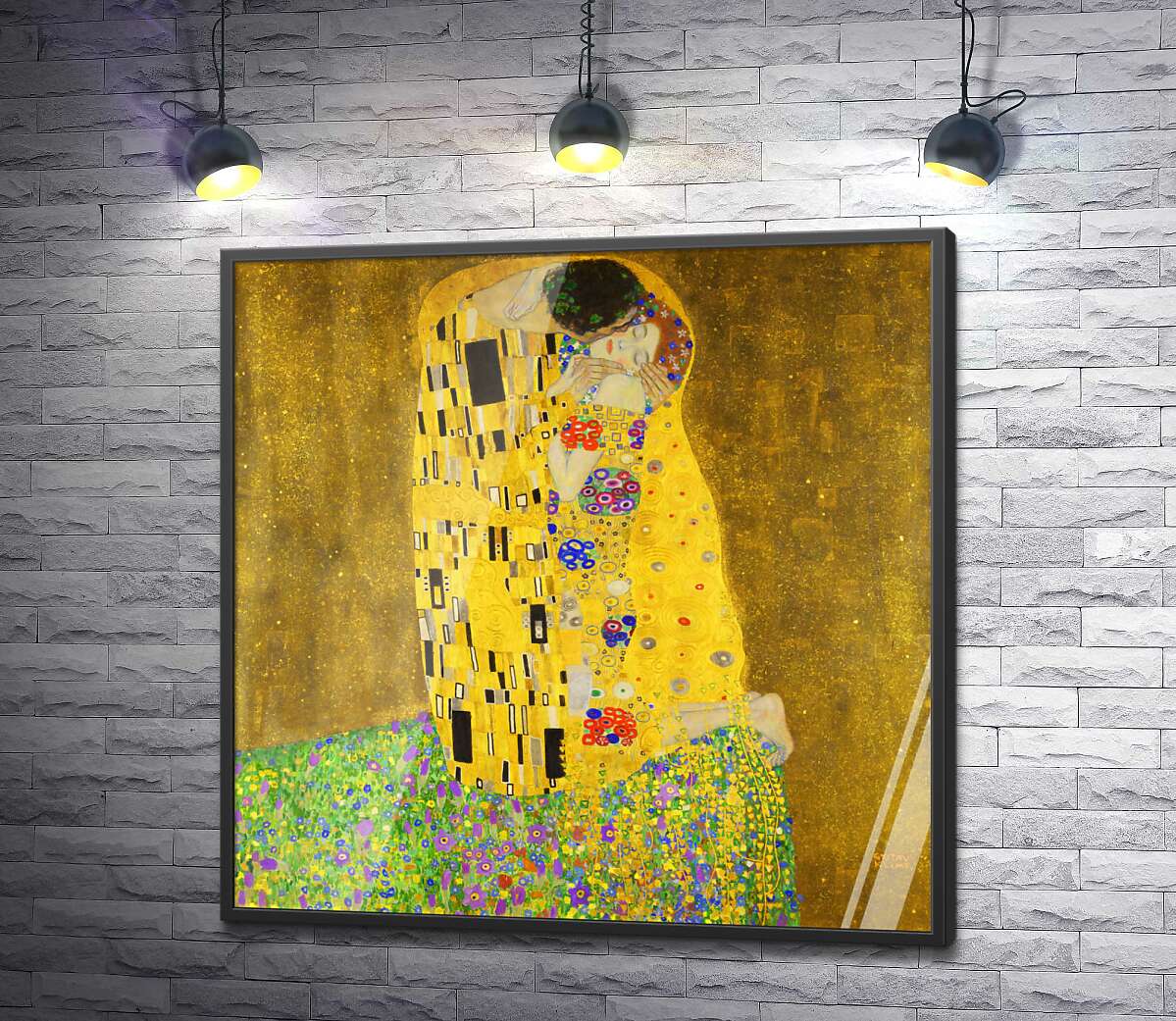 постер Поцілунок (Der Kuss) - Густав Клімт (Gustav Klimt)