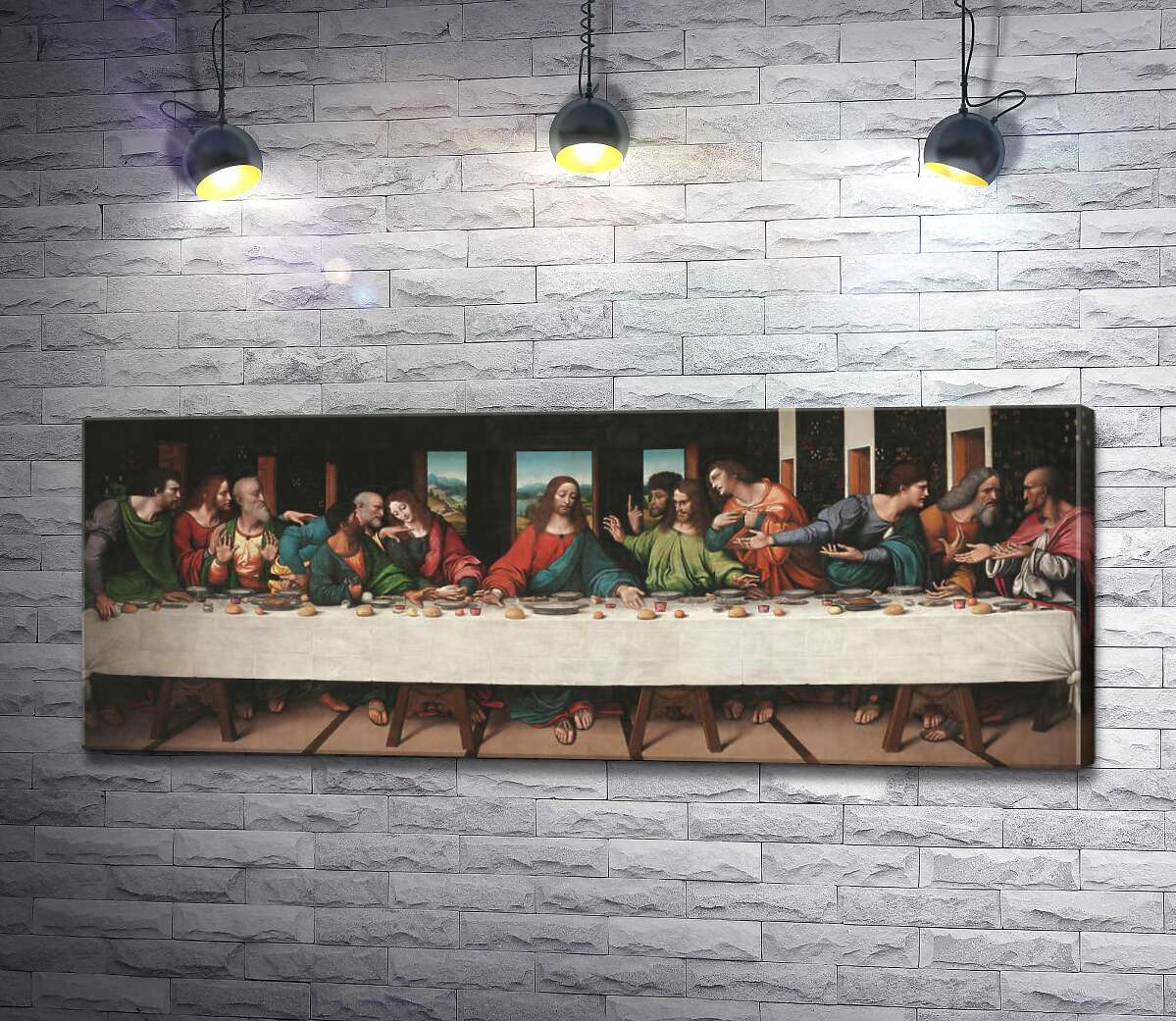 картина Копія фрески Леонардо да Вінчі "Таємна вечеря" - Джампертіно