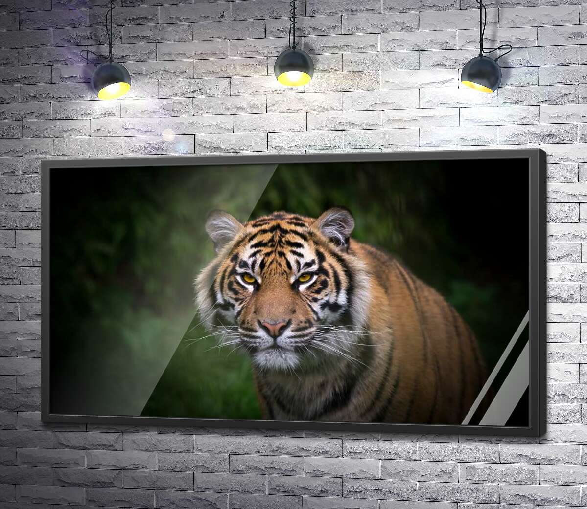 постер Бенгальский тигр тихо приближается
