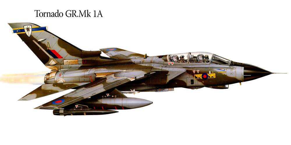 картина-постер Британський літак-розвідник Panavia Tornado GR1A