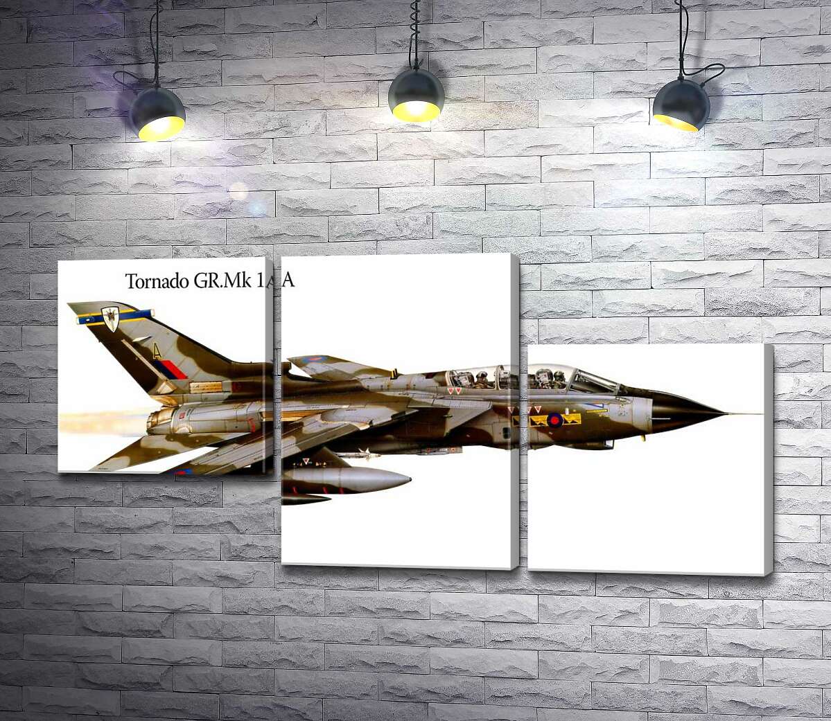 модульная картина Британский самолет-разведчик Panavia Tornado GR1A (Модуль №13)