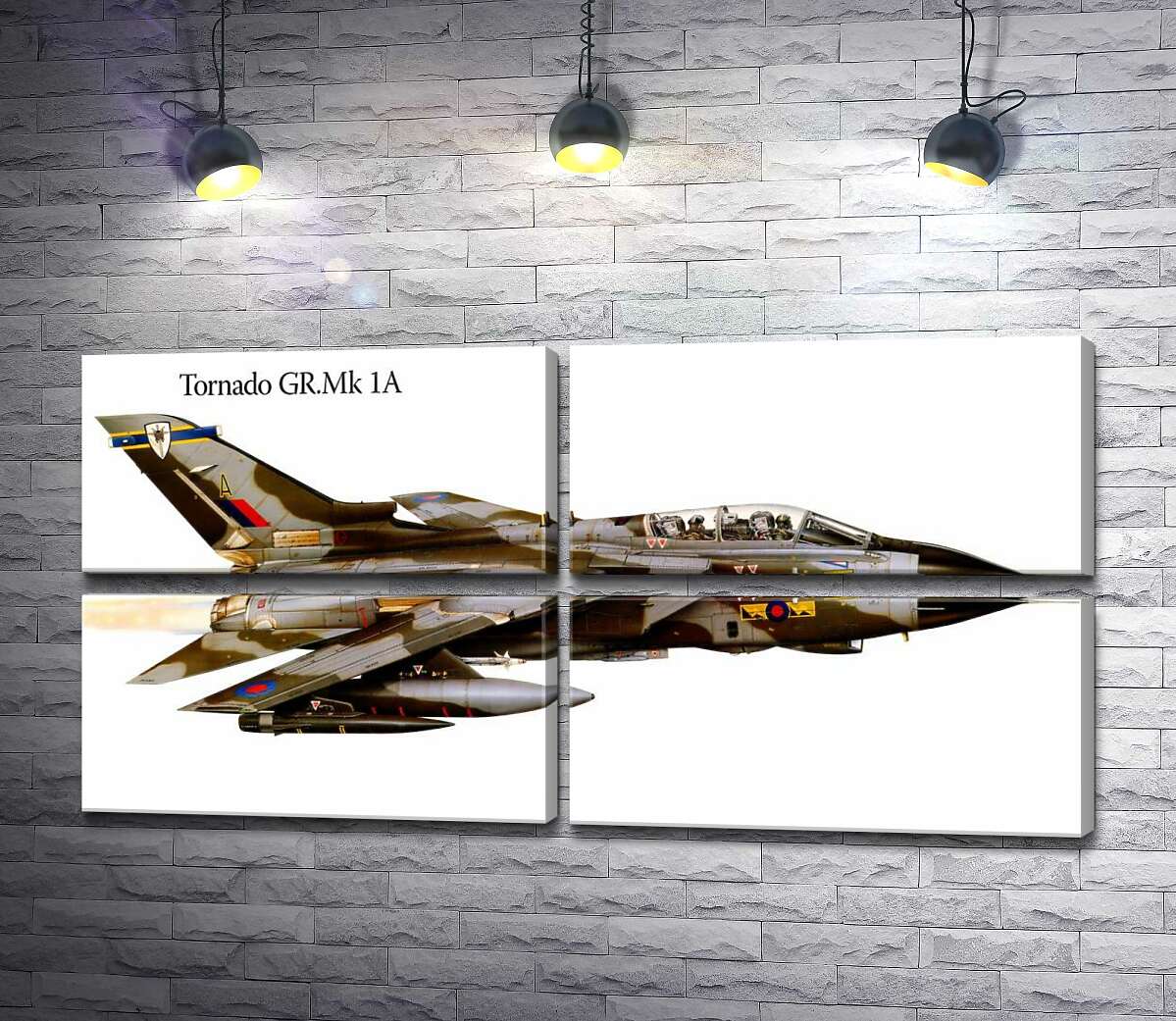 модульная картина Британский самолет-разведчик Panavia Tornado GR1A (Модуль №25)