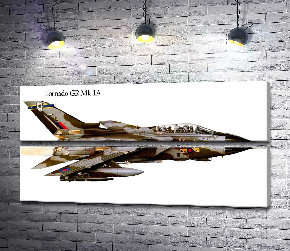 модульная картина Британский самолет-разведчик Panavia Tornado GR1A (Модуль №7)