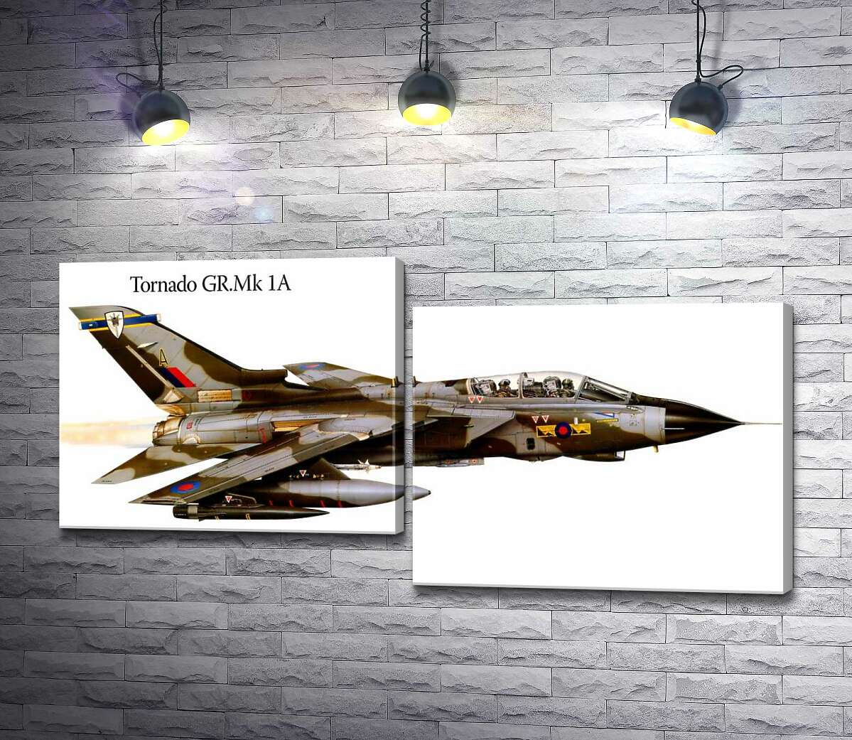 модульная картина Британский самолет-разведчик Panavia Tornado GR1A (Модуль №9)