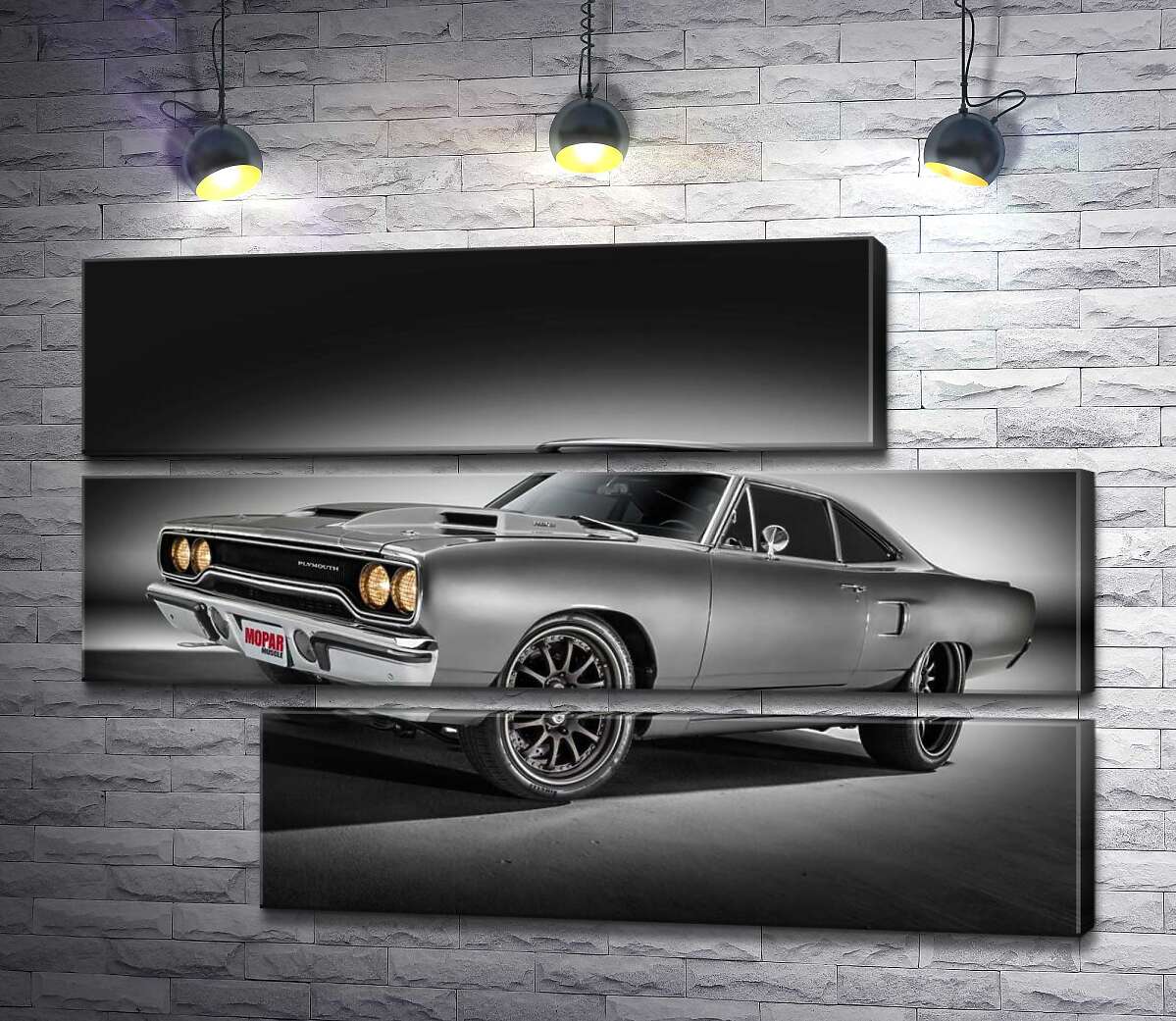 модульна картина Автомобіль 70-х Plymouth Road Runner (Модуль №16)
