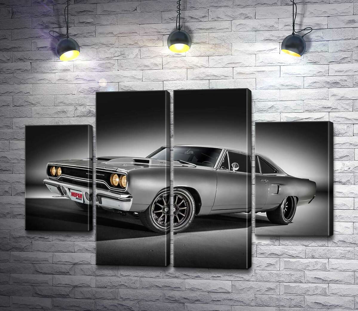 модульна картина Автомобіль 70-х Plymouth Road Runner (Модуль №20)