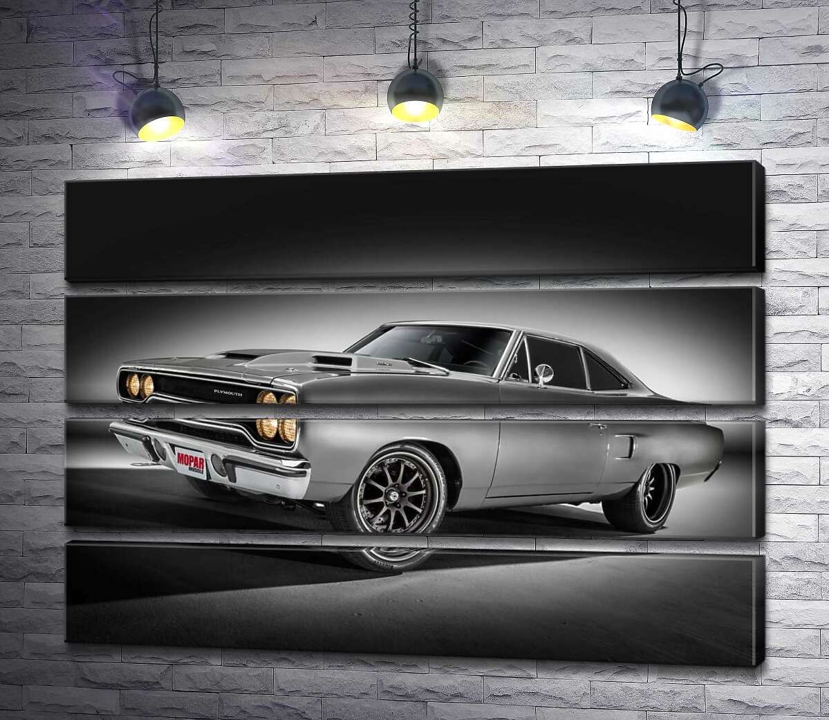 модульна картина Автомобіль 70-х Plymouth Road Runner (Модуль №22)