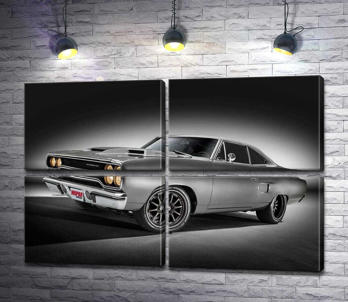 модульна картина Автомобіль 70-х Plymouth Road Runner (Модуль №25)