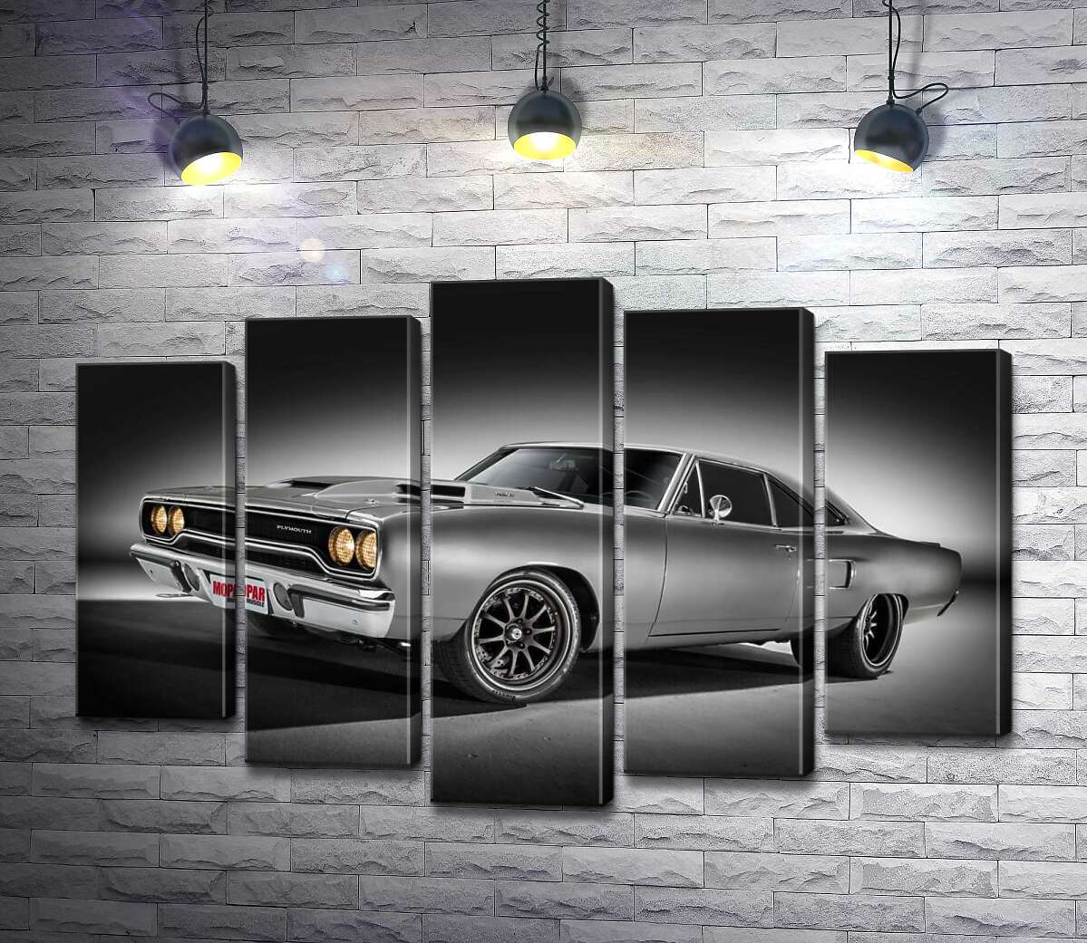 модульна картина Автомобіль 70-х Plymouth Road Runner (Модуль №4)