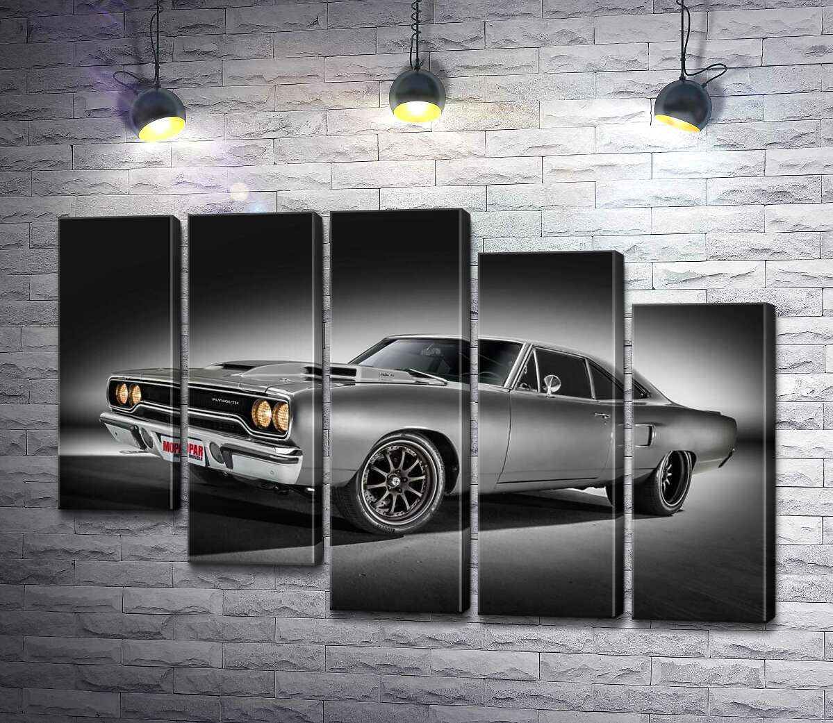 модульна картина Автомобіль 70-х Plymouth Road Runner (Модуль №28)