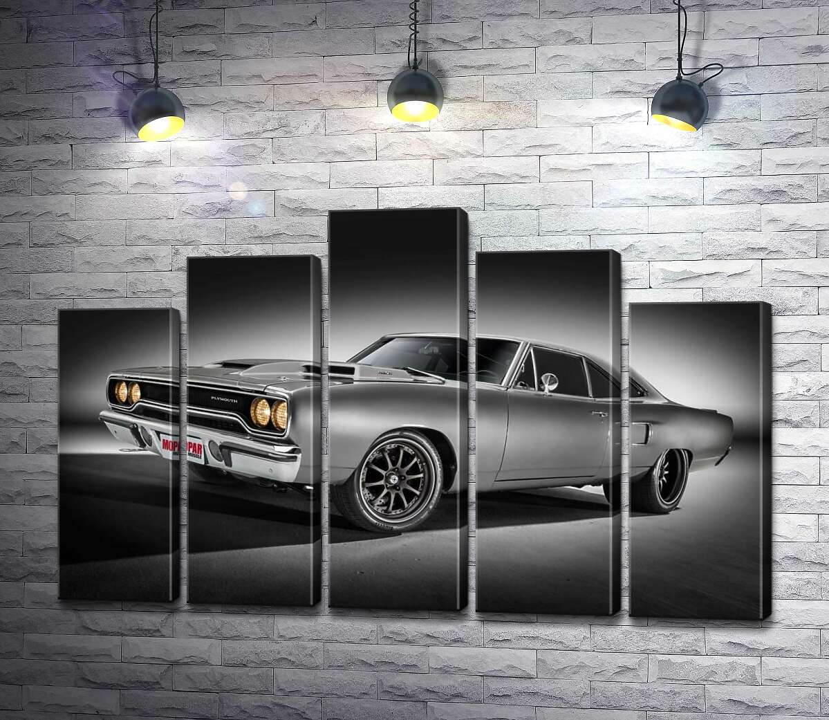 модульна картина Автомобіль 70-х Plymouth Road Runner (Модуль №29)