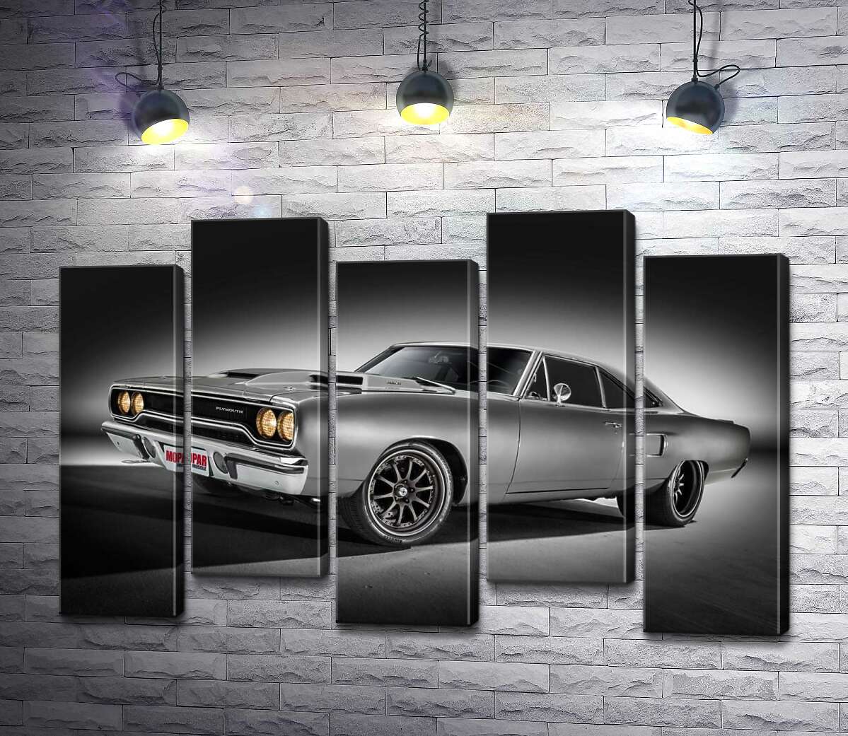 модульна картина Автомобіль 70-х Plymouth Road Runner (Модуль №30)