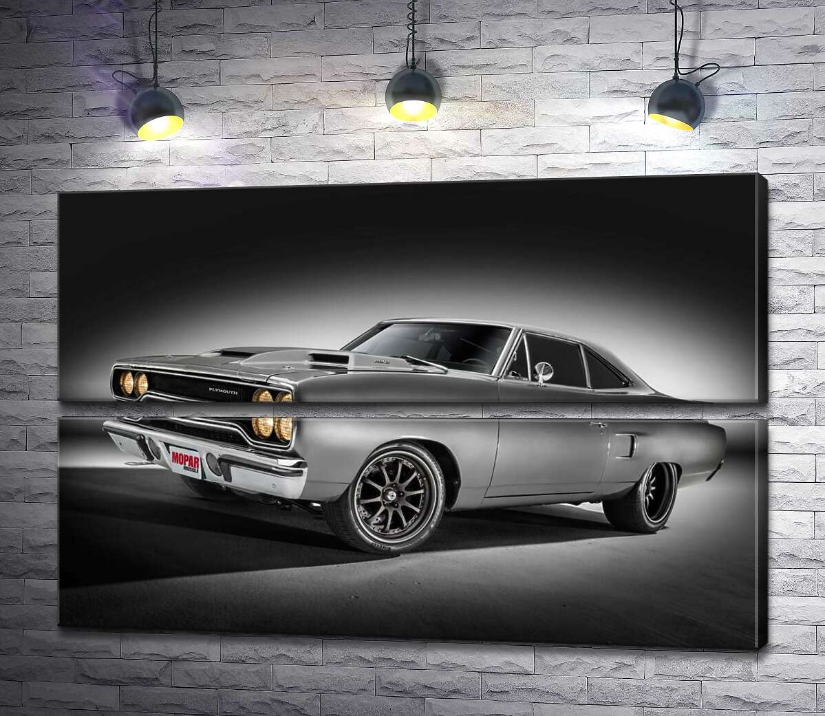 модульна картина Автомобіль 70-х Plymouth Road Runner (Модуль №7)