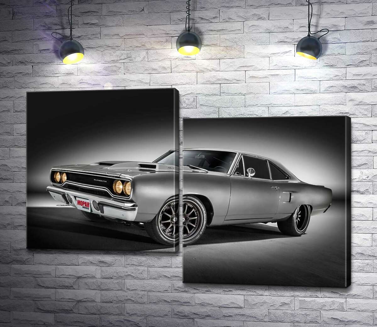 модульна картина Автомобіль 70-х Plymouth Road Runner (Модуль №9)
