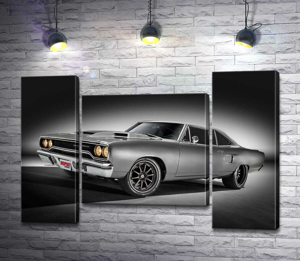 модульна картина Автомобіль 70-х Plymouth Road Runner (Модуль №11)