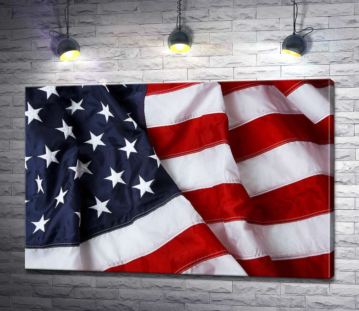 картина Складки флага Соединенных Штатов Америки