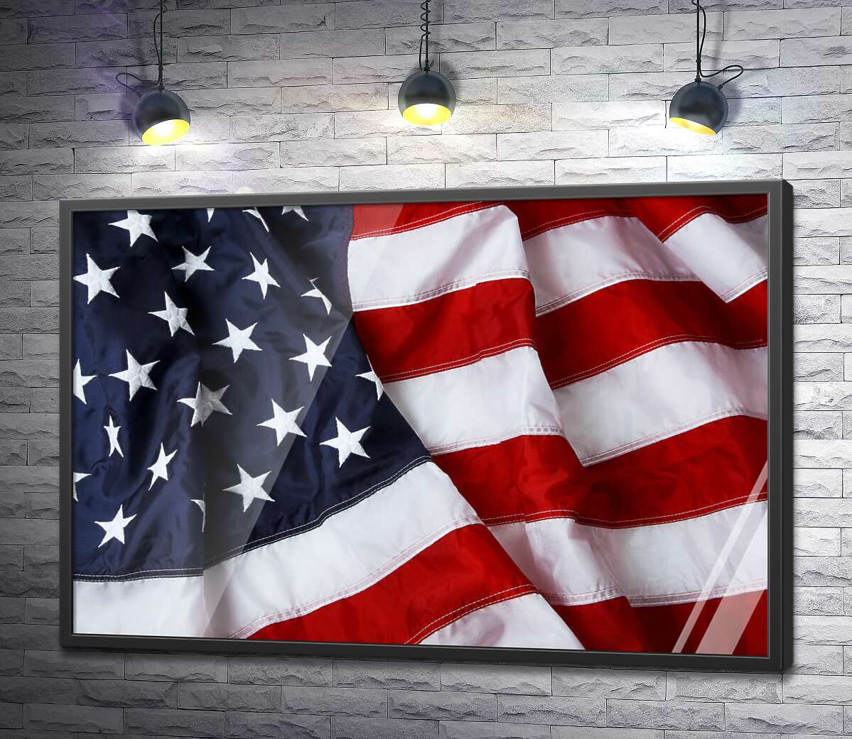 постер Складки флага Соединенных Штатов Америки