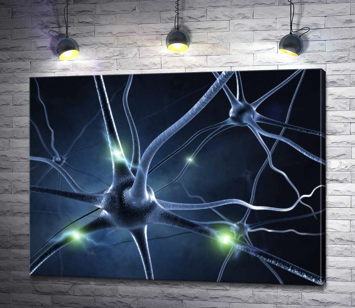 картина Передача повідомлень між нейронними зв'язками