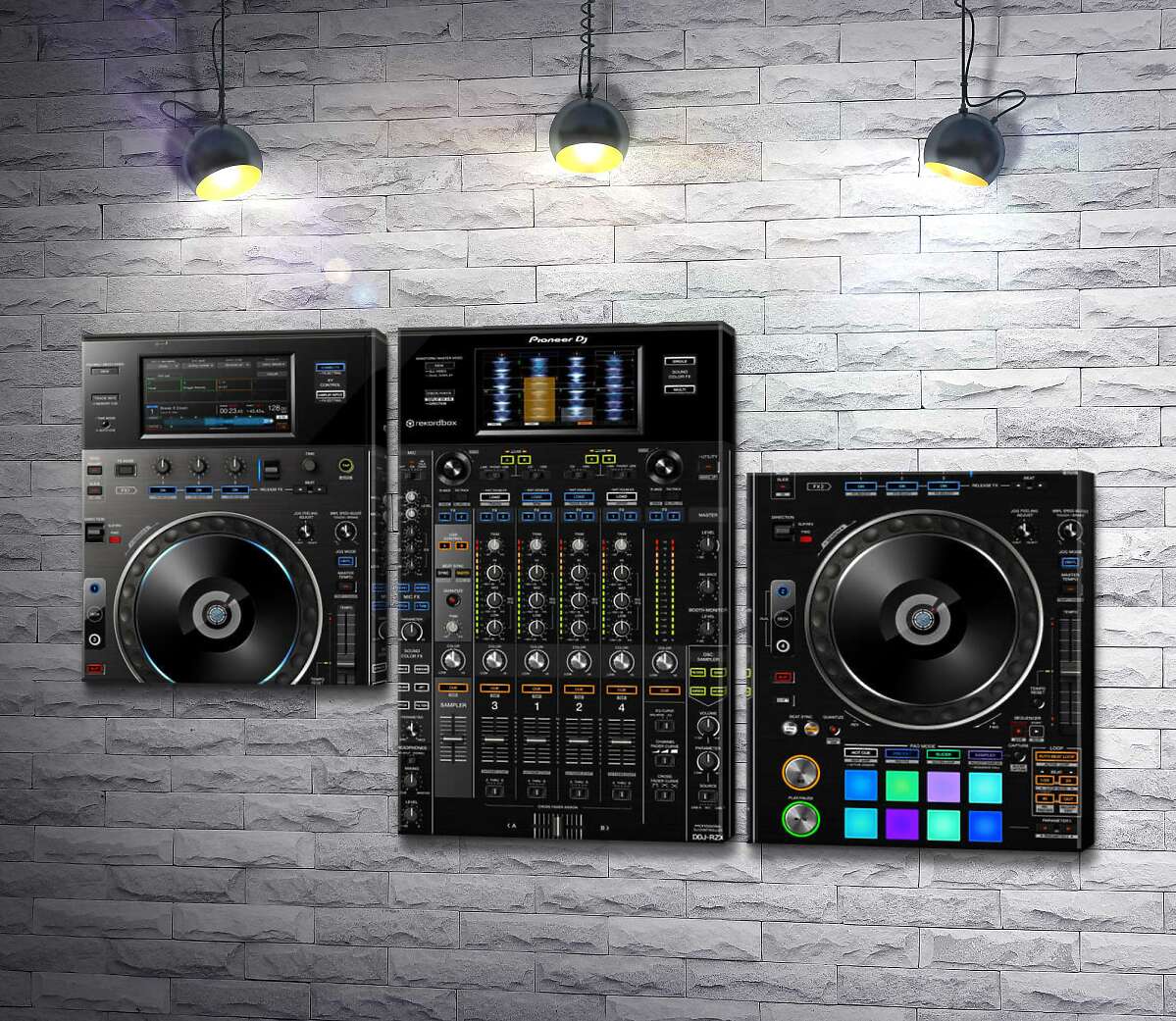 модульная картина Профессиональный DJ контроллер "Pioneer DDJ-RZX" (Модуль №13)