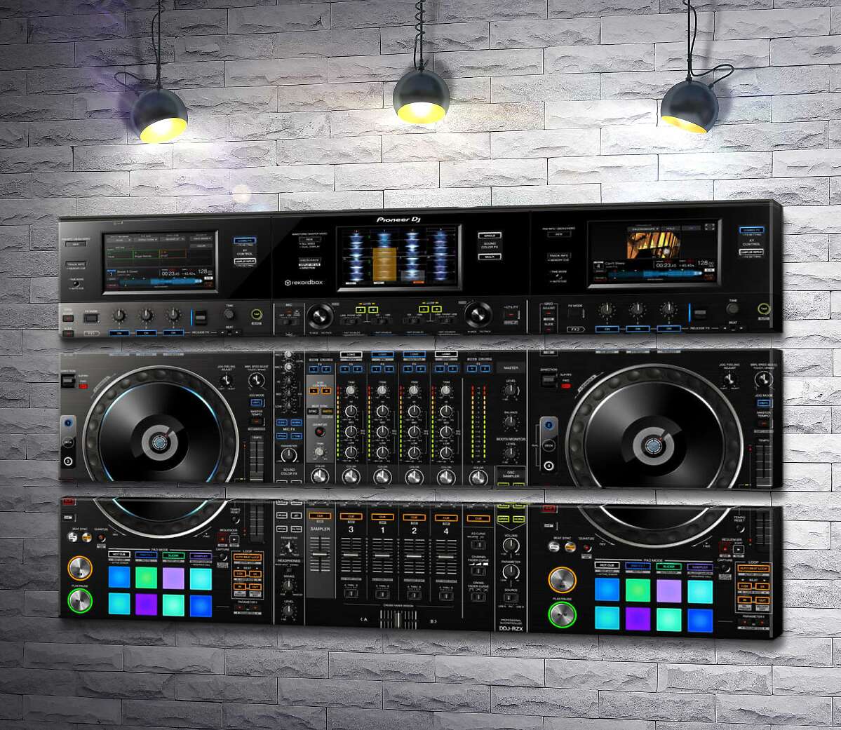 модульна картина Професійний DJ контроллер "Pioneer DDJ-RZX" (Модуль №15)