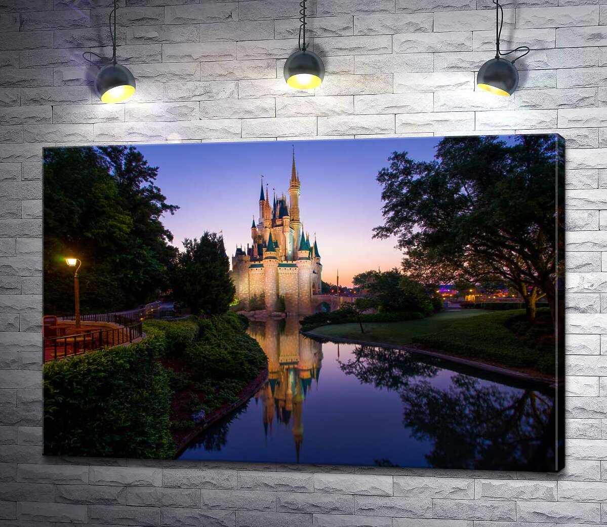 картина Волшебный вечер у сказочного замка Disney