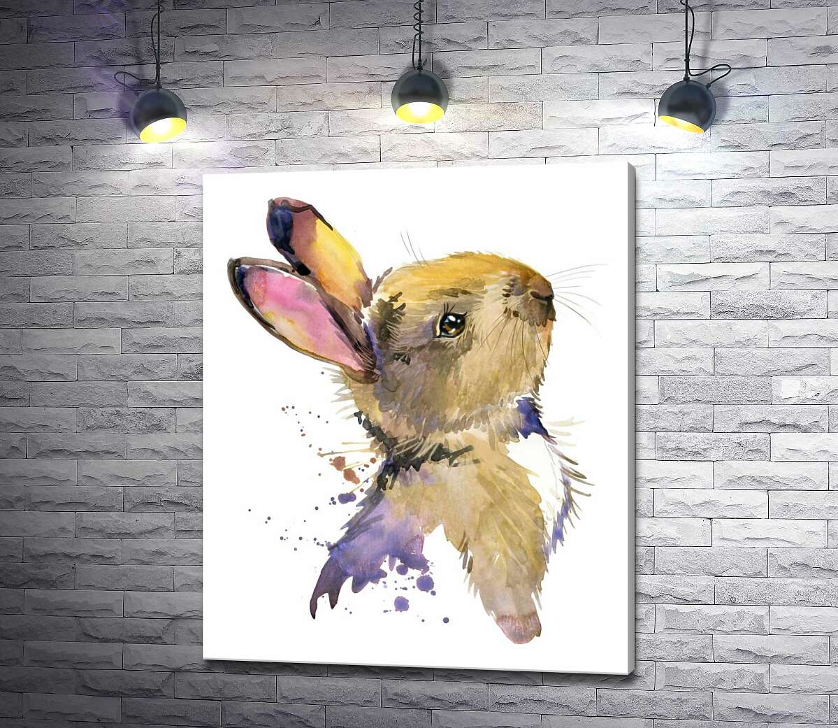 картина Пушистый силуэт сказочного кролика