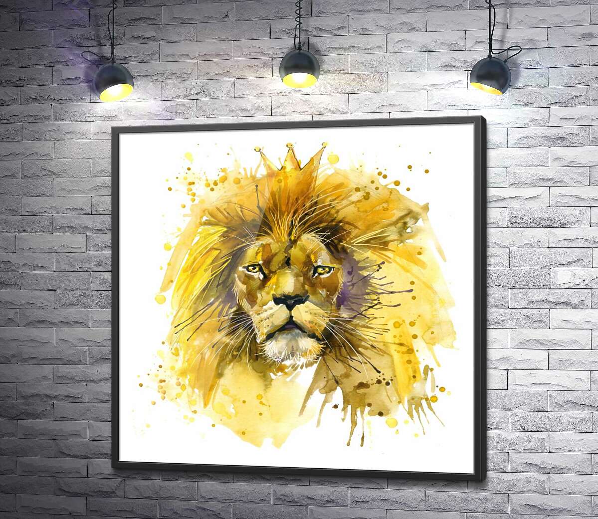 постер Пишна золота грива короля-лева