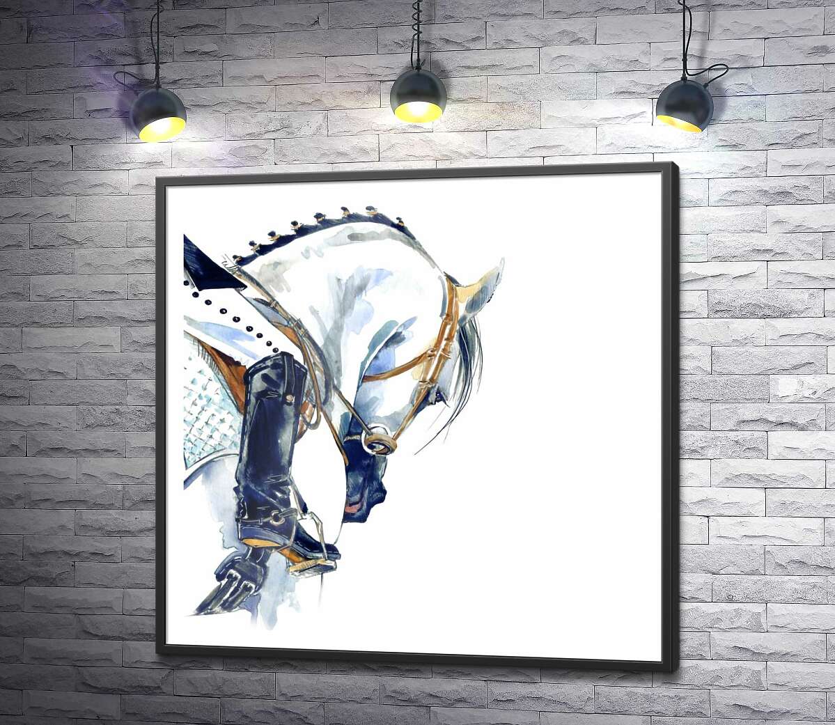 постер Всадник на белом коне