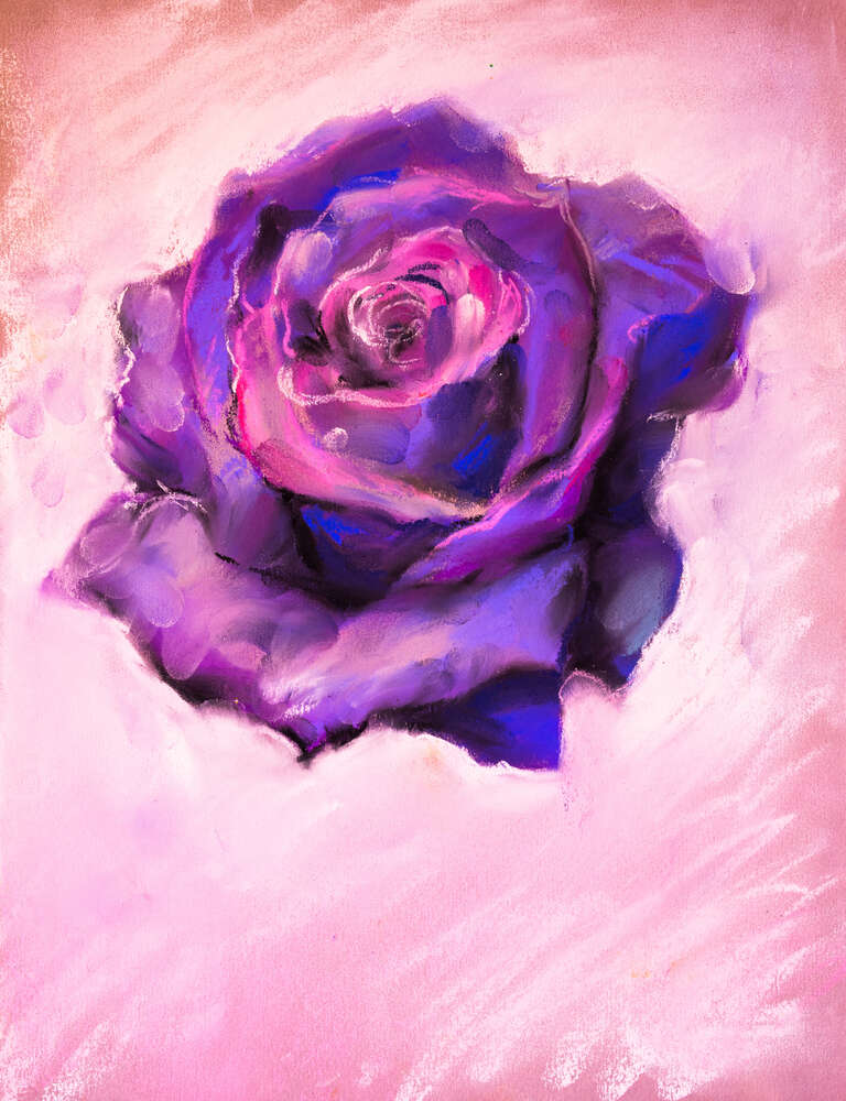 картина-постер Фіолетова пишність квітки троянди