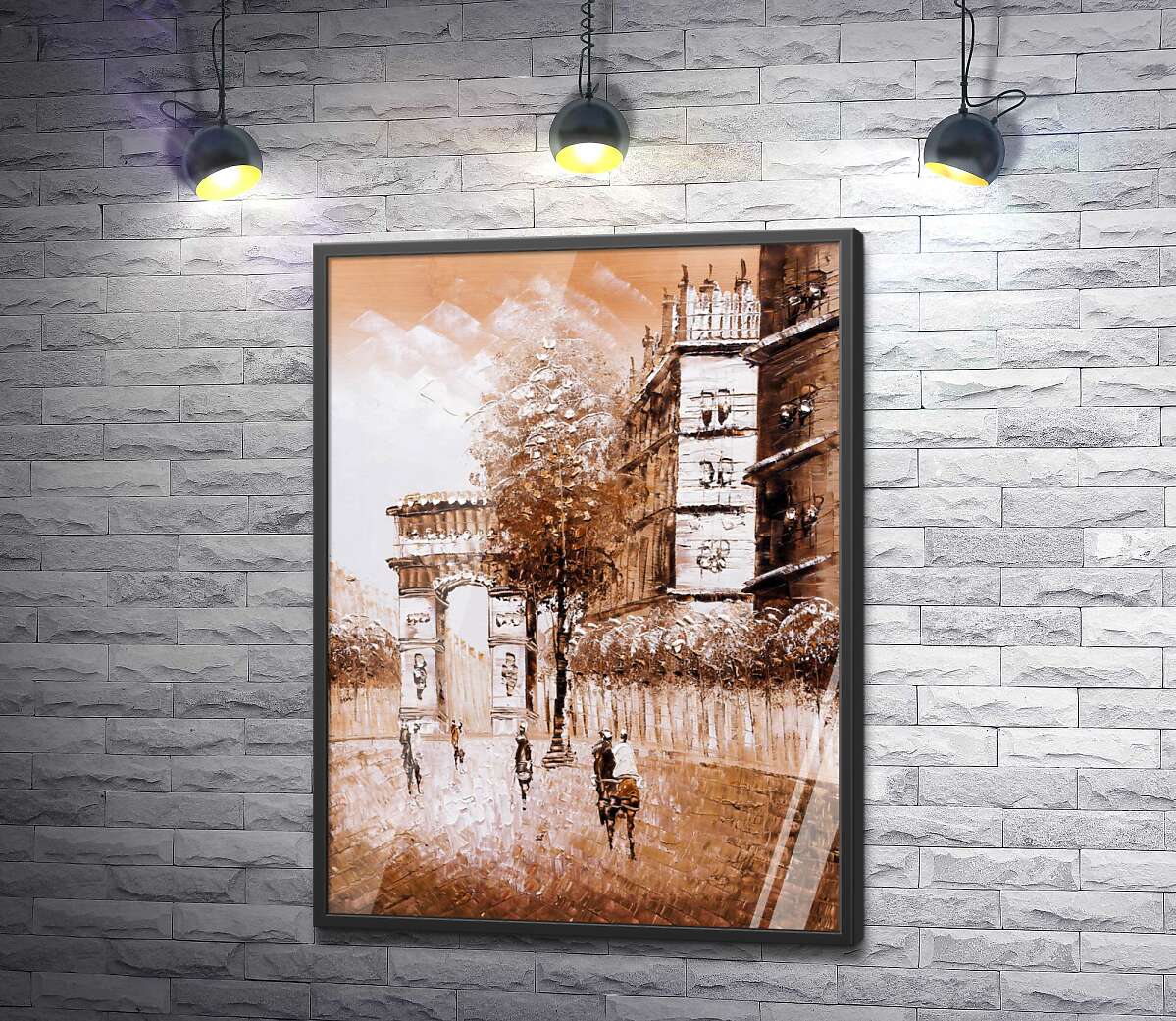 постер Французький шарм вулиці Парижу