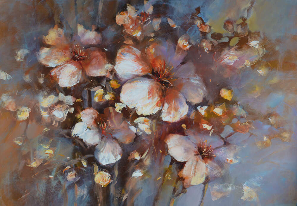 картина-постер Кремові пелюстки ніжного букету квітів