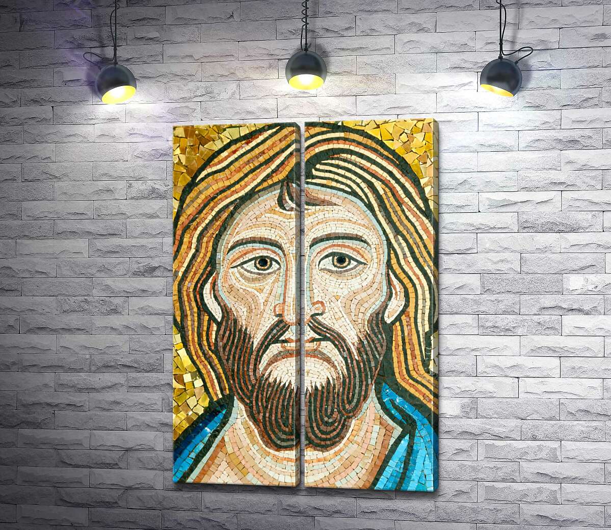 модульна картина Мозаїка з Ісусом Христом