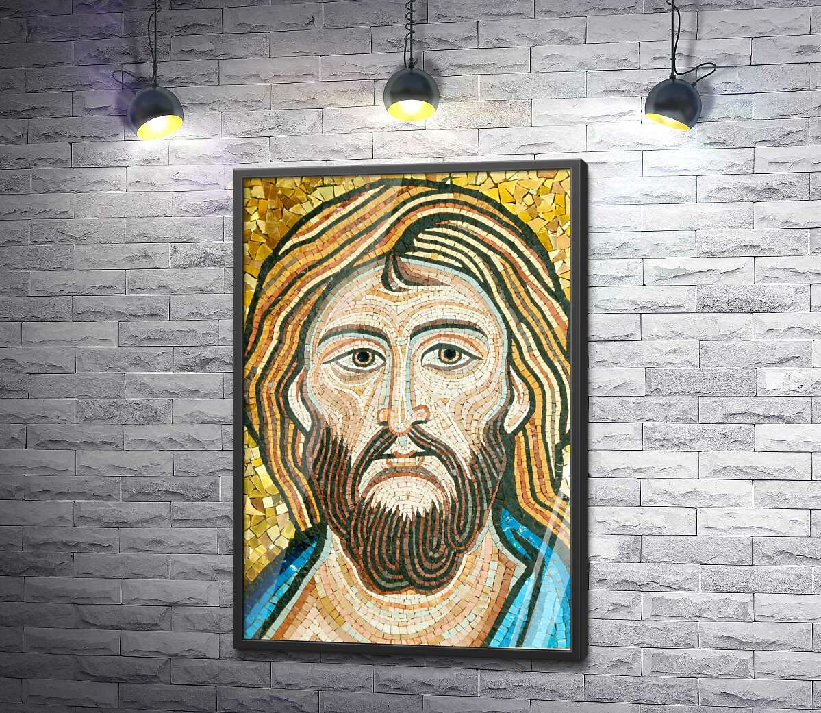 постер Мозаика с Иисусом Христом