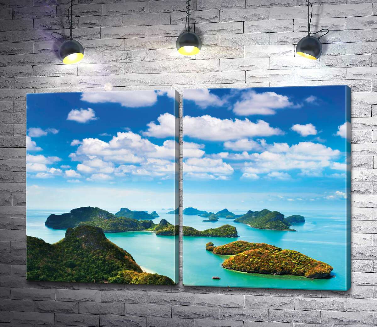 модульна картина Зелений архіпелаг островів Таїланду