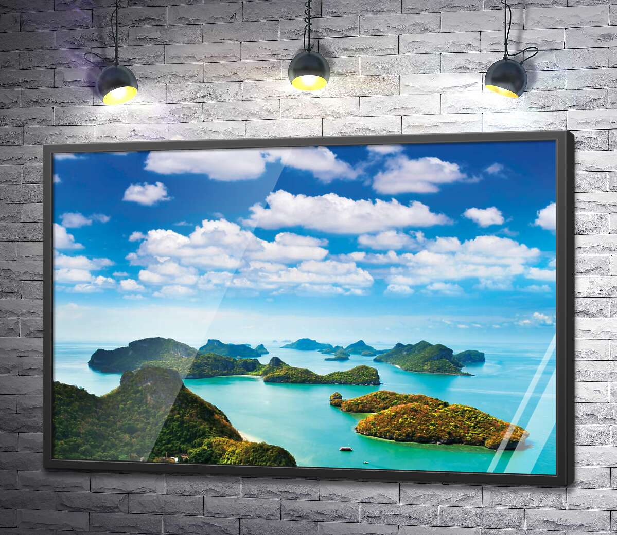 постер Зеленый архипелаг островов Таиланда