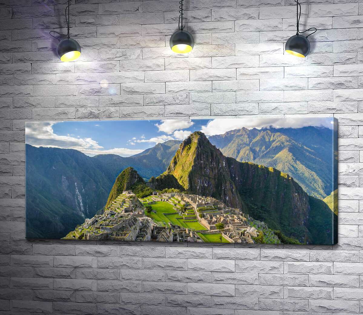 картина Старе місто інків Мачу-Пікчу (Machu Pikchu) височіє на вершині гори