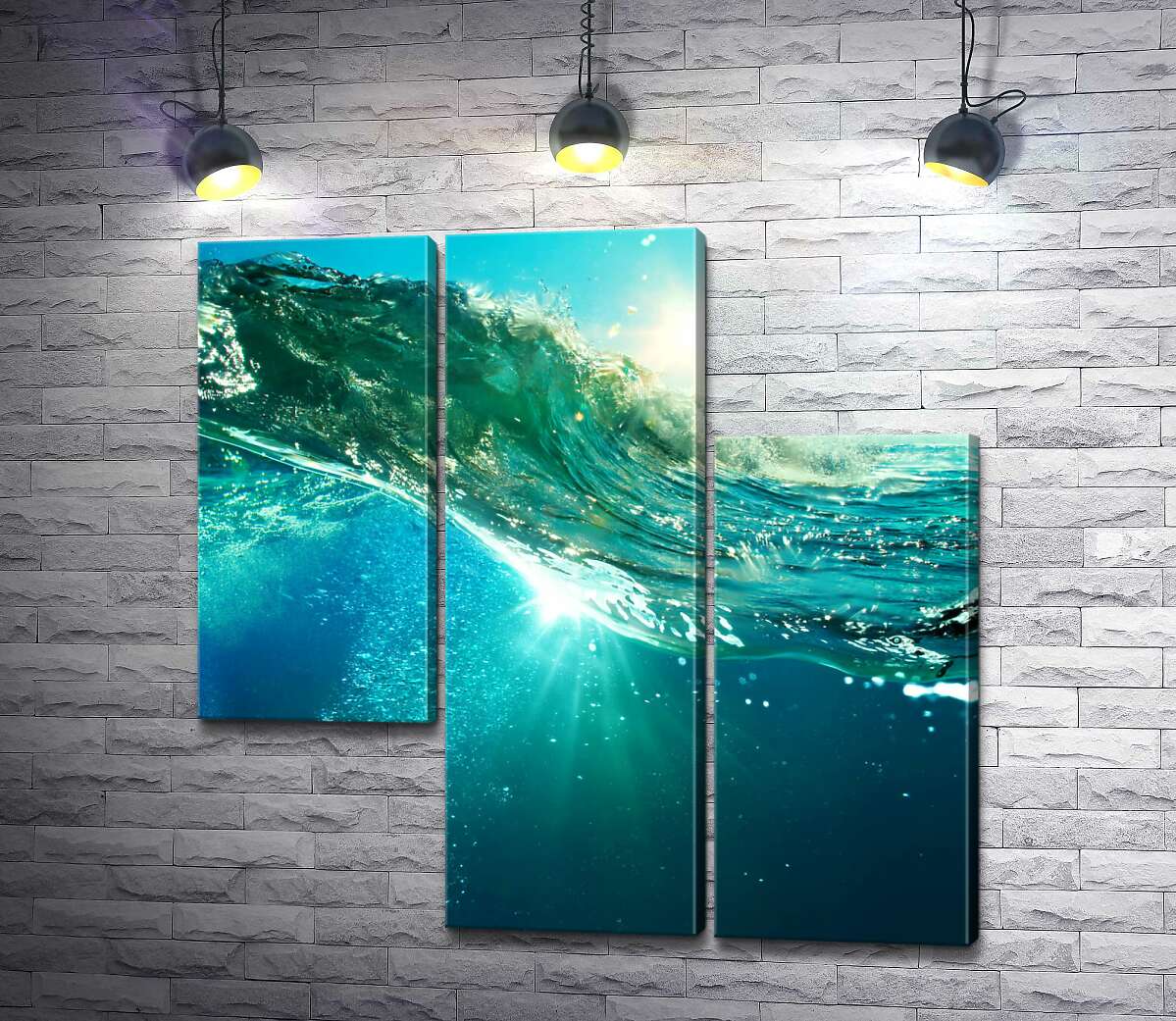 модульная картина Прозрачная лазурь морской воды (Модуль №13)