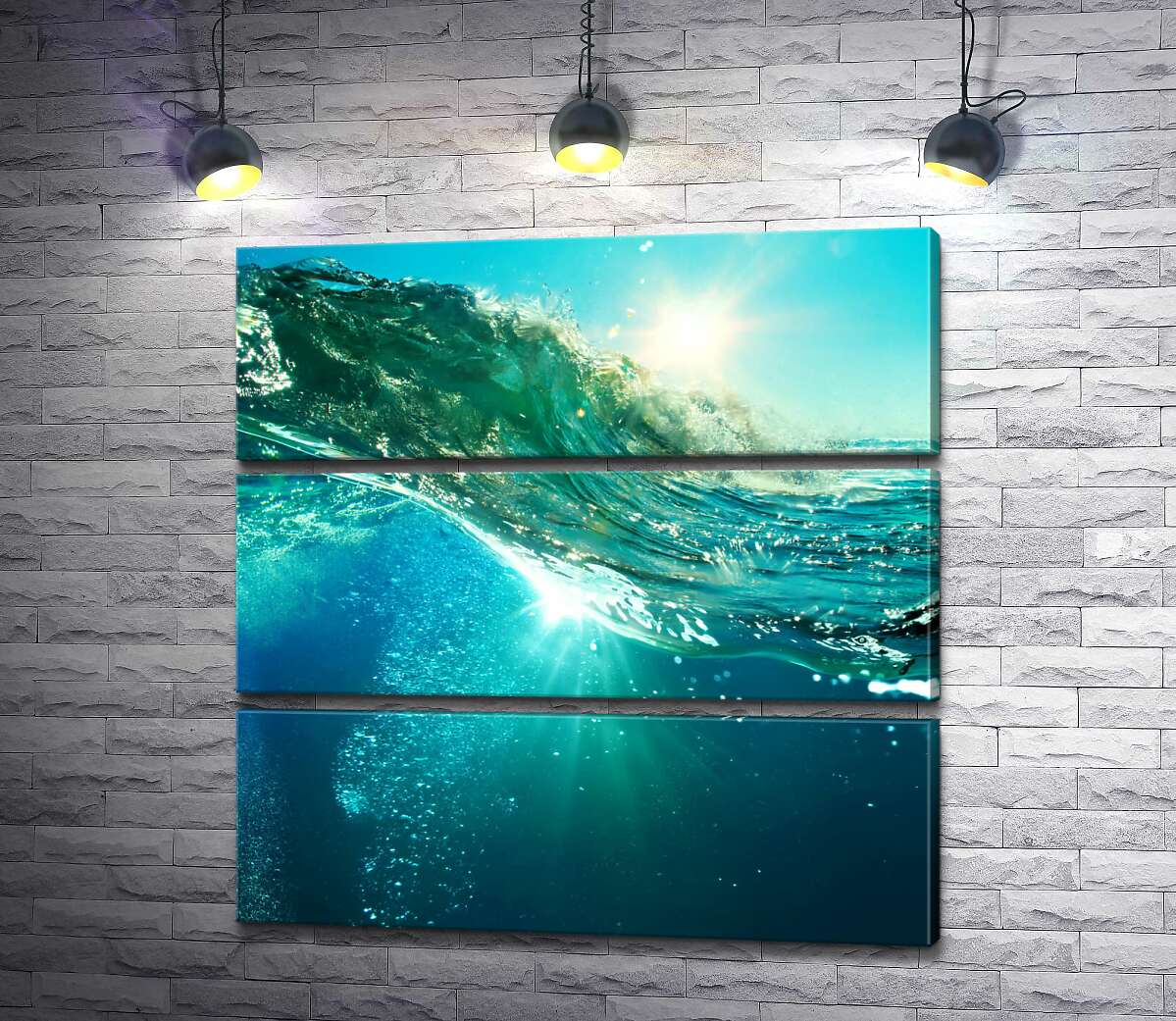 модульная картина Прозрачная лазурь морской воды (Модуль №15)