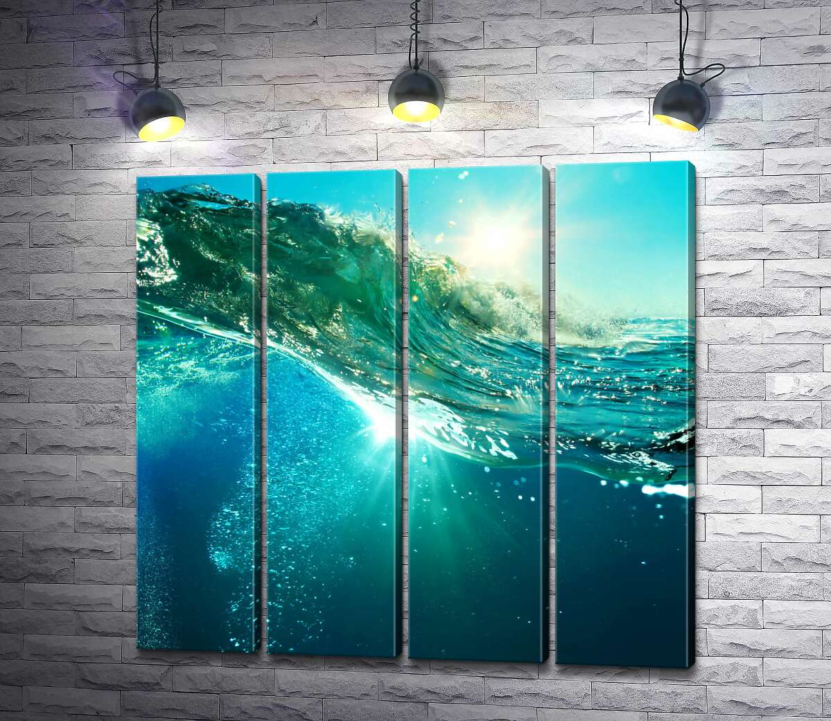 модульная картина Прозрачная лазурь морской воды (Модуль №24)