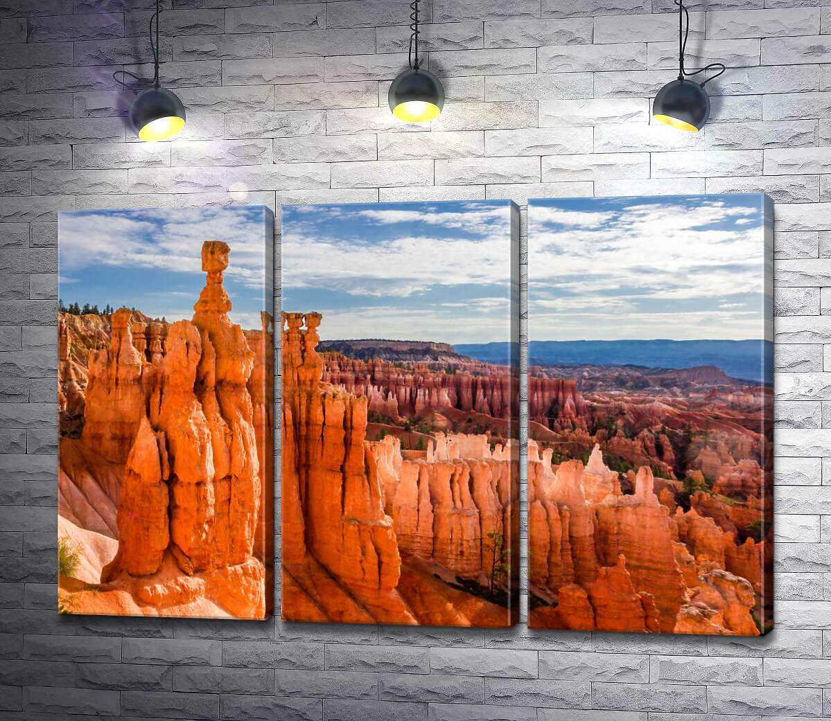 модульна картина Химерні форми скель Брайс-Каньйону (Bryce Canyon) (Модуль №2)