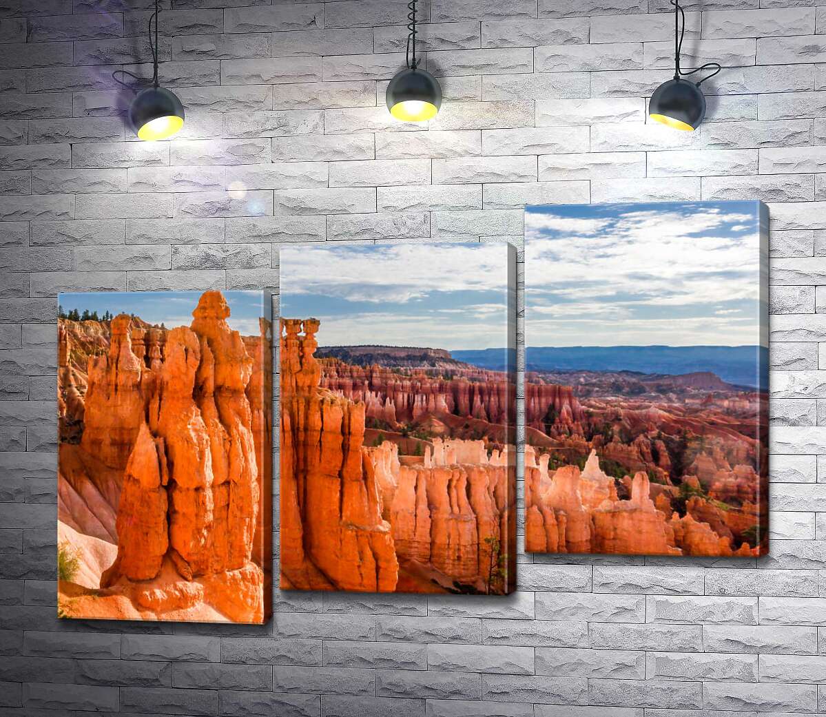модульная картина Причудливые формы скал Брайс-Каньона (Bryce Canyon) (Модуль №14)