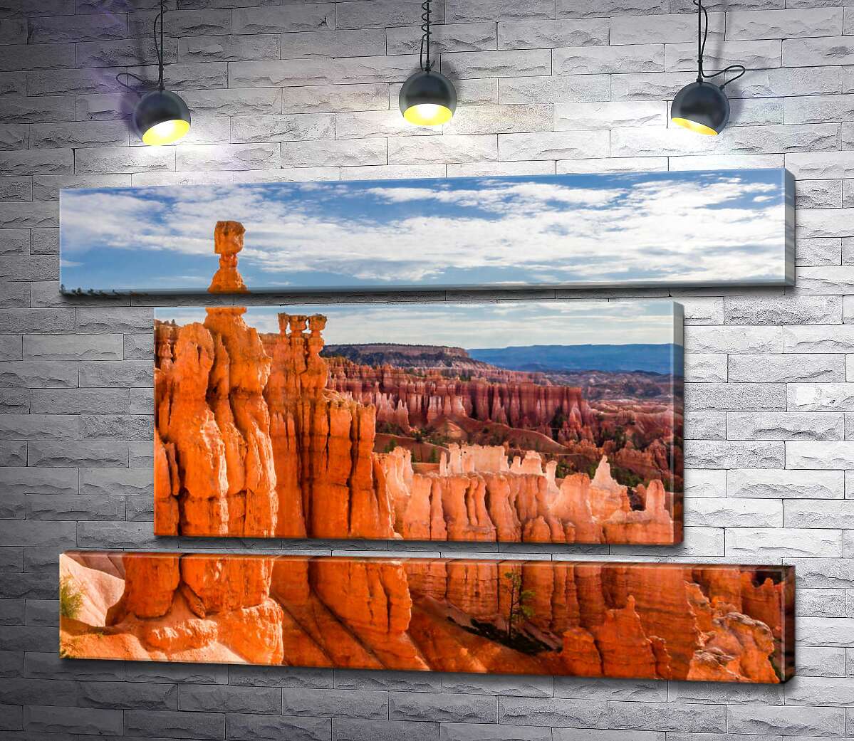 модульна картина Химерні форми скель Брайс-Каньйону (Bryce Canyon) (Модуль №18)