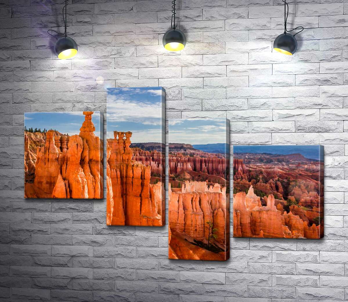 модульна картина Химерні форми скель Брайс-Каньйону (Bryce Canyon) (Модуль №21)