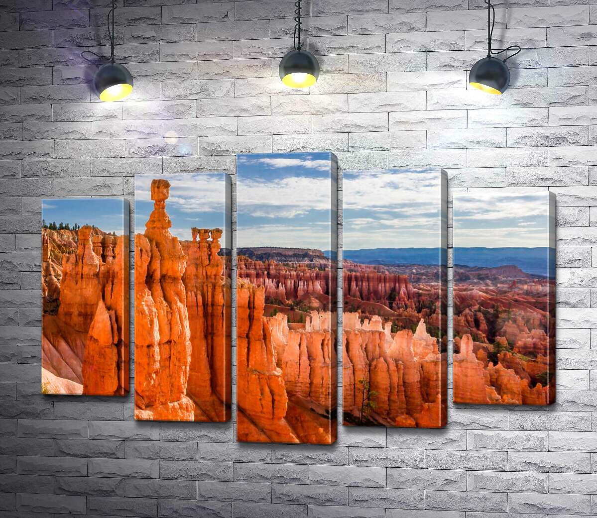 модульна картина Химерні форми скель Брайс-Каньйону (Bryce Canyon) (Модуль №4)