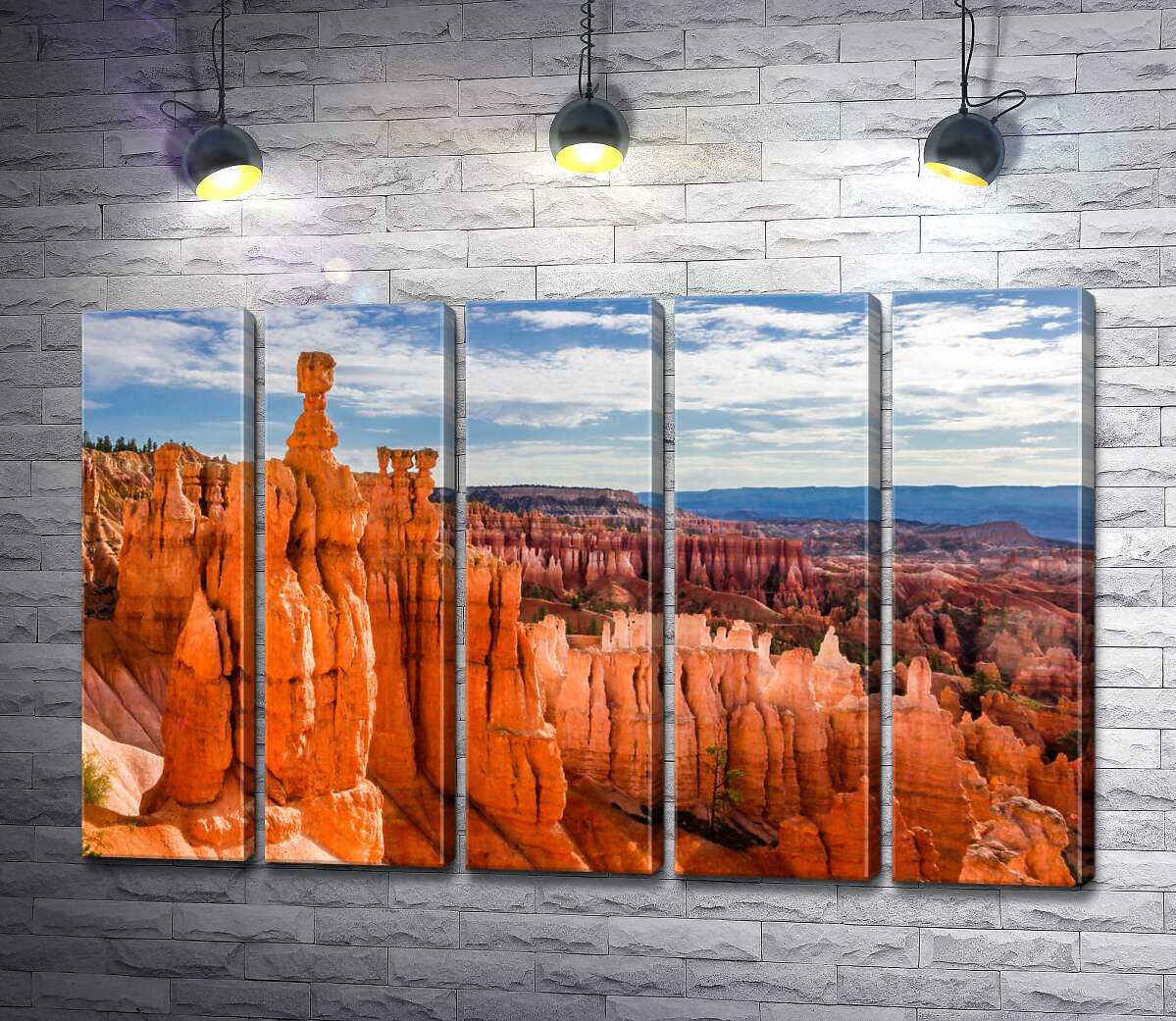 модульная картина Причудливые формы скал Брайс-Каньона (Bryce Canyon) (Модуль №26)
