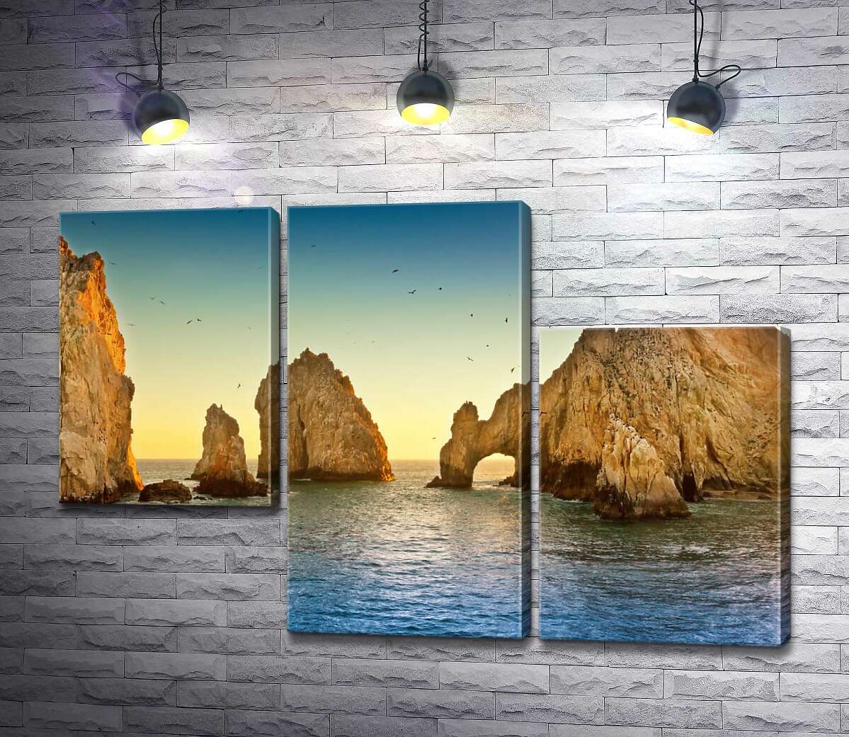 модульная картина Природная арка в каменной скале Кабо-Сан-Лукас (Cabo San Lucas) (Модуль №13)