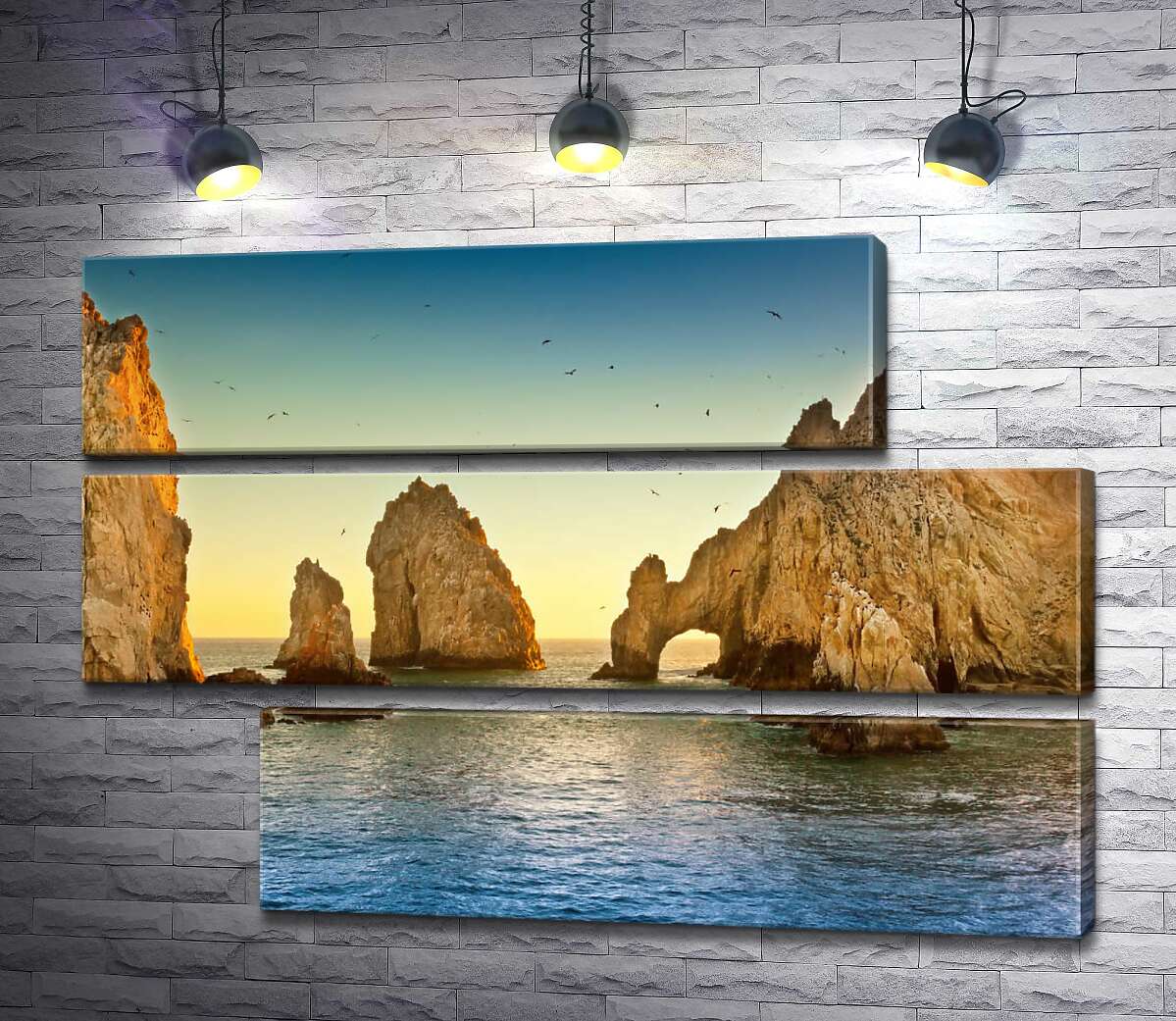 модульная картина Природная арка в каменной скале Кабо-Сан-Лукас (Cabo San Lucas) (Модуль №16)