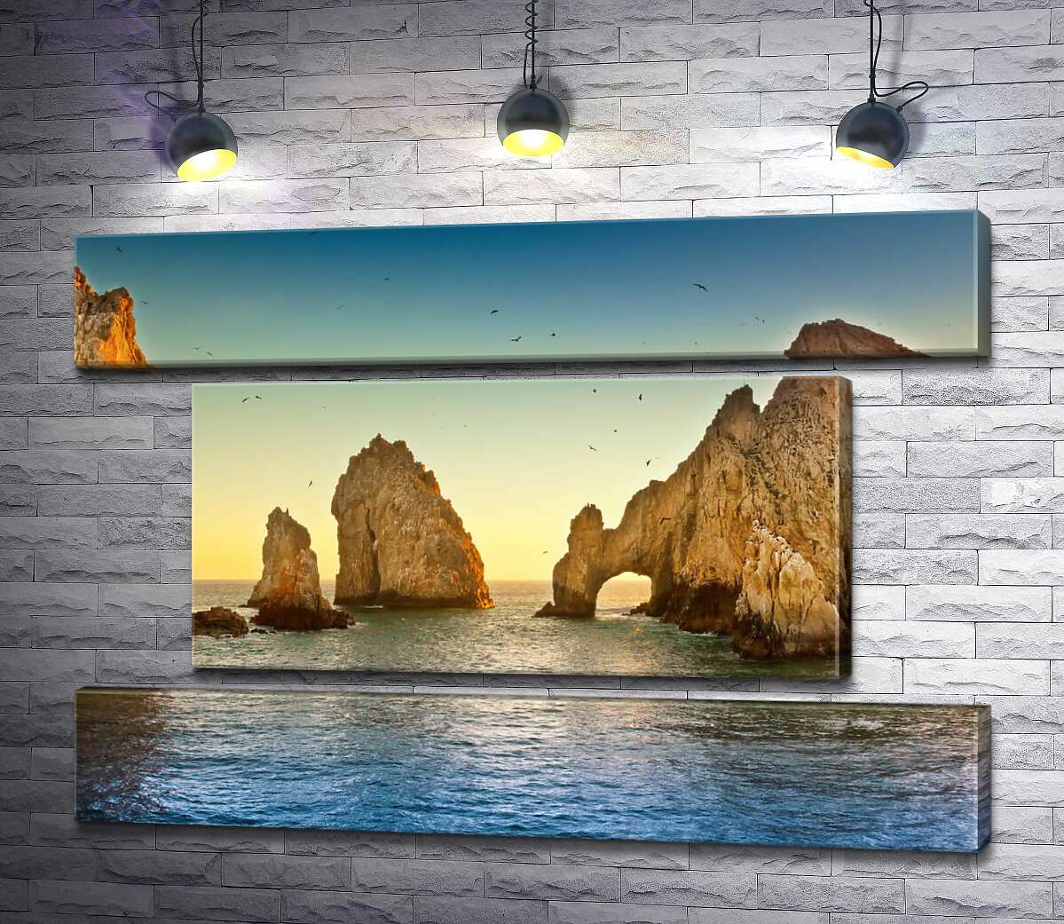 модульная картина Природная арка в каменной скале Кабо-Сан-Лукас (Cabo San Lucas) (Модуль №18)